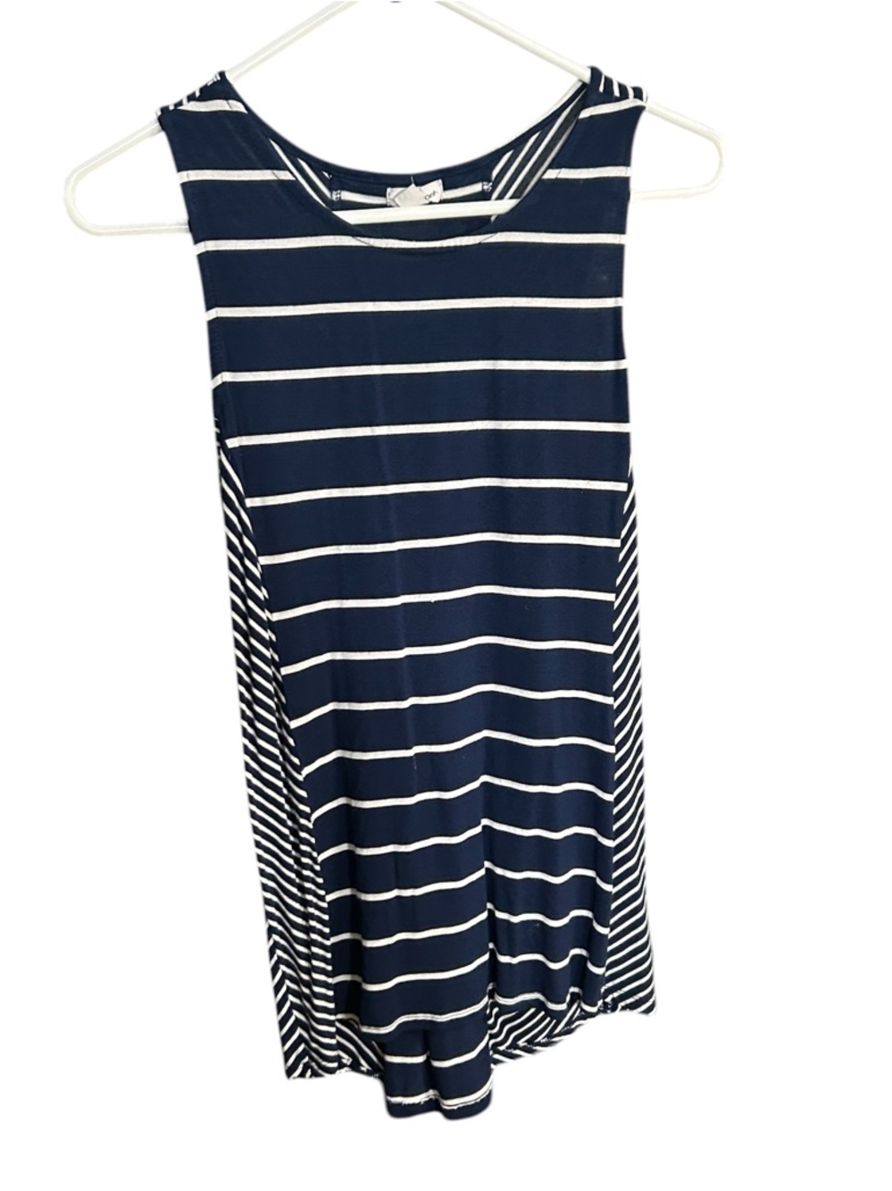 Westport Navy and White Striped Tank Top